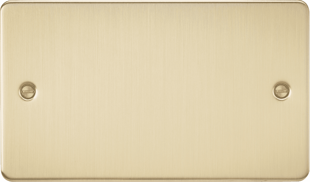 ML Accessories FP8360BB Flat Plate 2G blanking plate - brushed brass