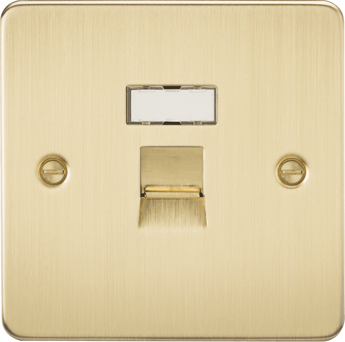 ML Accessories FPRJ45BB Flat Plate RJ45 network outlet - brushed brass