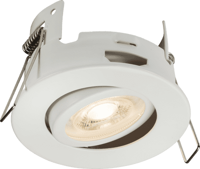 ML Accessories FRNTMW FireNova IP20 Tilt GU10 Fire-rated Open-back Downlight - Matt White