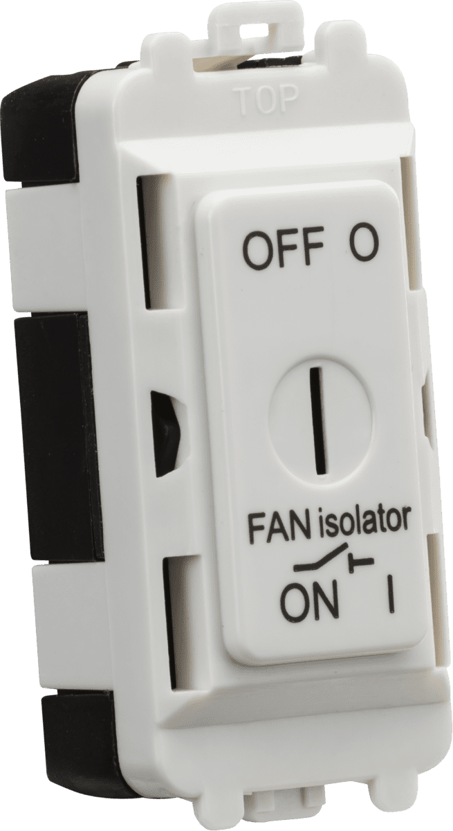 Key Switch Isolator ML Accessories GDM021U 10A Fan Isolator Key Switch Module - White