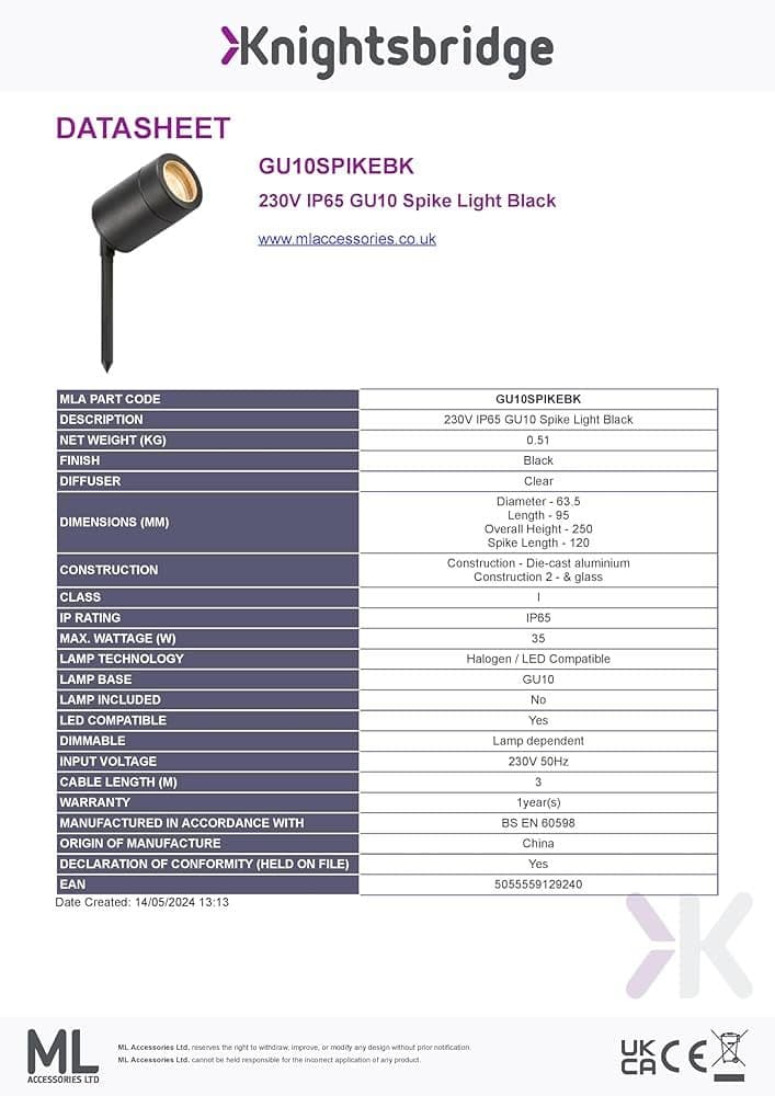 GU10 Aluminium Spike Light Fixture - Buy LED Spike Light, GU10