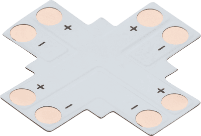 ML Accessories LFCON2X 12V/24V LED flex 4-way X-connector - Single Colour