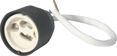 ML Accessories LH02 GU10 Lampholder 260mm Length Silicon Impregnated Over Sheathed Cable - 50 Pack