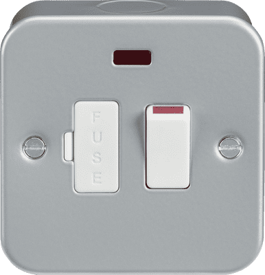 ML Accessories M6300N Metal Clad 13A Switched Fused Spur Unit with Neon