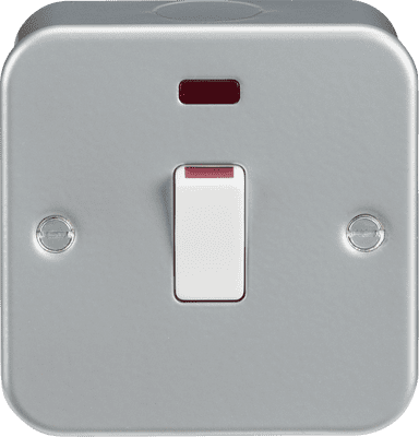 ML Accessories M8341N Metal Clad 20A 1G DP Switch with Neon