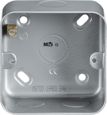 ML Accessories M8700 Metal Clad 1G Back Box