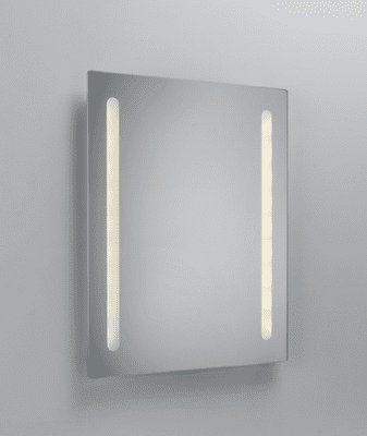 ML Accessories MLBA6045F Battery Operated IP44 LED Bathroom Mirror With Frosted Panels