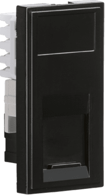 ML Accessories NETC6ABK UTP CAT6A RJ45 Outlet module 25 x 50mm - Black