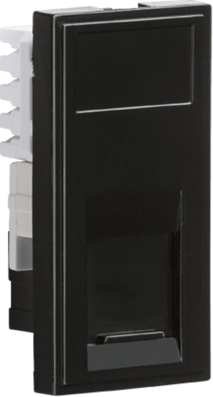 ML Accessories NETC6ABK UTP CAT6A RJ45 Outlet module 25 x 50mm - Black