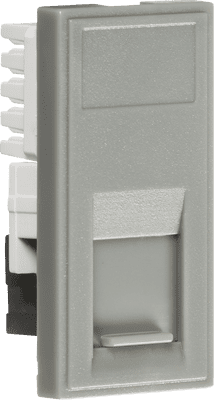 ML Accessories NETC6AGY UTP CAT6A RJ45 Outlet module 25 x 50mm - Grey