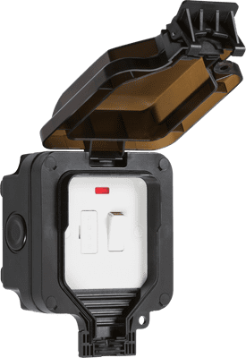 ML Accessories OP63N IP66 13A Switched Fused Spur Unit With Neon