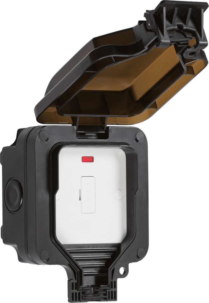 ML Accessories OP6N IP66 13A Fused Spur Unit With Neon