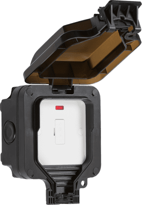 ML Accessories OP6N IP66 13A Fused Spur Unit With Neon