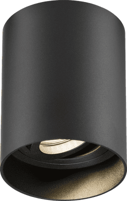 ML Accessories ORA1TRB Oran Surface Tilt Round Downlight Black