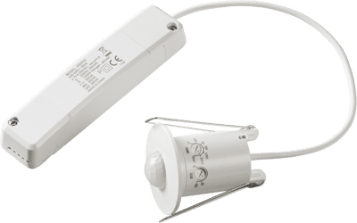 ML Accessories OS0019 IP20 Mini 360Deg PIR Sensor with Power Module - Recess Mounting