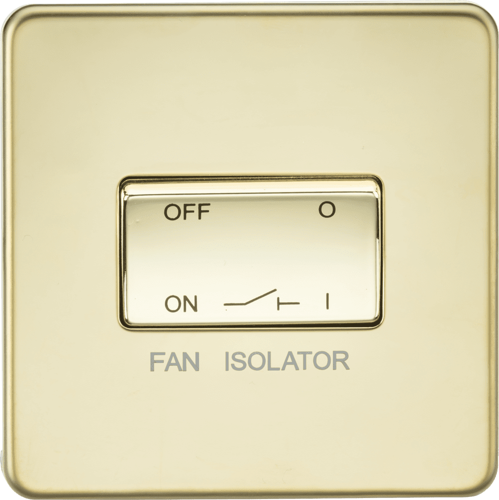 ML Accessories SF1100PB Screwless 10AX 3 Pole Fan Isolator Switch ...