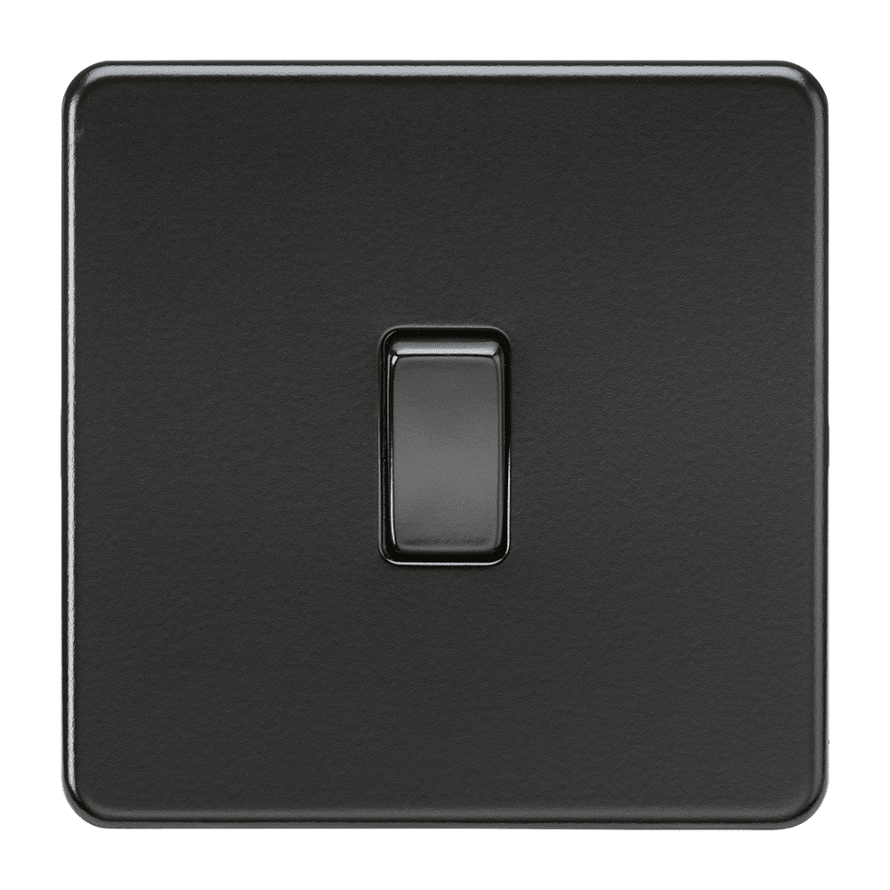Simple 2000 Switch ML Accessories SF2000MBB Screwless 10AX 1G 2-Way Switch - Matt Black ...