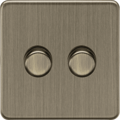 ML Accessories SF2192AB 2G 2-way 10-200W (5-150W LED) Intelligent dimmer - Antique Brass