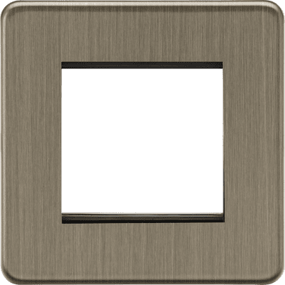 ML Accessories SF2GAB 2G Modular Faceplate - Antique Brass