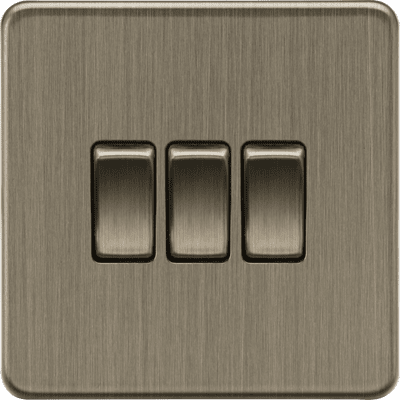 ML Accessories SF4000AB 10AX 3G 2-Way Switch - Antique Brass