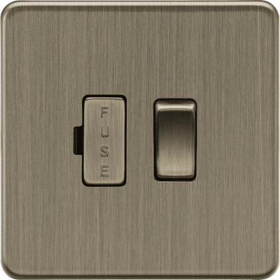 ML Accessories SF6300AB 13A Switched Fused Spur Unit - Antique Brass