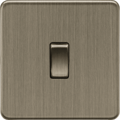 ML Accessories SF8341AB 20A 1G DP Switch - Antique Brass