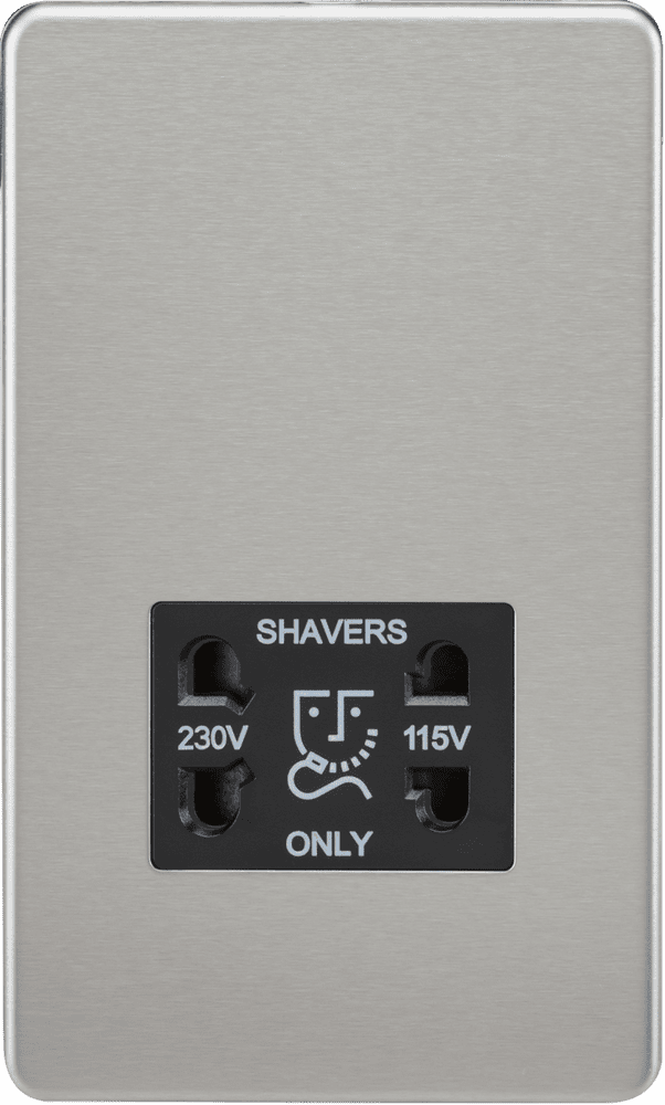 ML Accessories SF8900BC Screwless 115V/230V Dual Voltage Shaver Socket ...