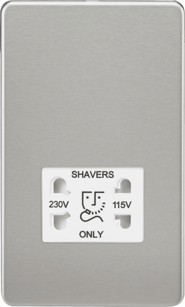 ML Accessories SF8900BCW Screwless 115V/ Dual Voltage Shaver Socket ...