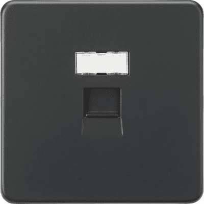 ML Accessories SFC6AT UTP CAT6a RJ45 Network Outlet - Anthracite