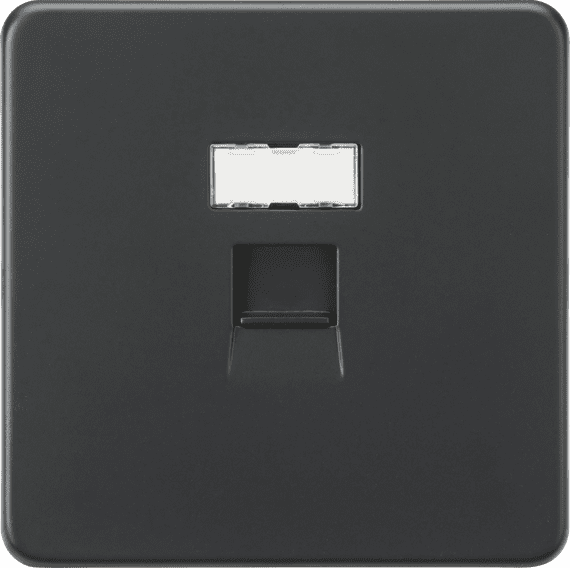 ML Accessories SFC6AT UTP CAT6a RJ45 Network Outlet - Anthracite