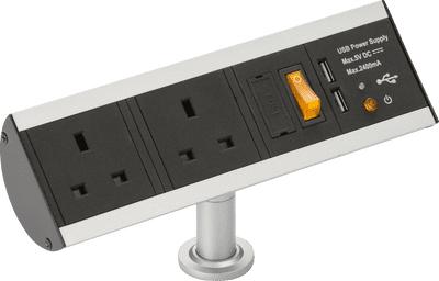 ML Accessories SK0011 13A 2G Desktop Power Station with Dual USB Charger 2.4A