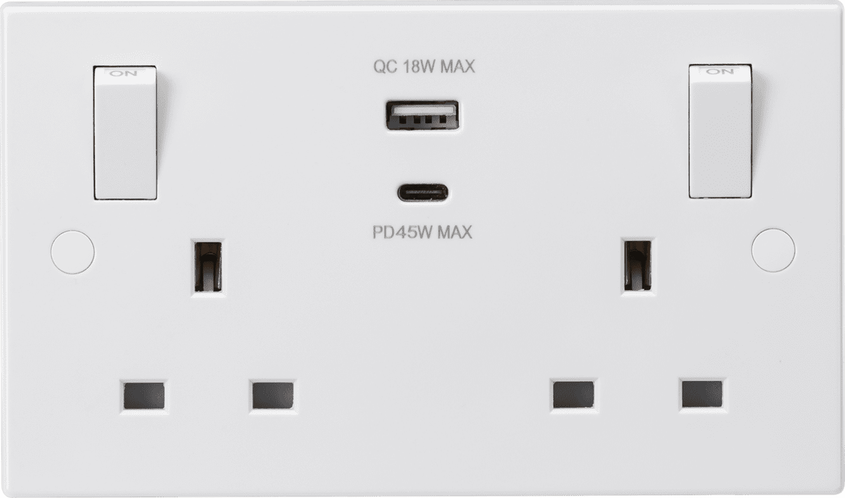 ML Accessories SN9003 13A 2G Switched socket outboard rockers and dual ...