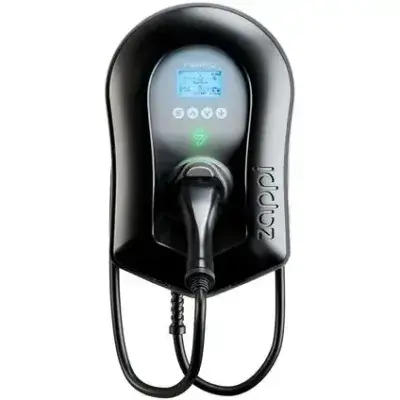 MyEnergi Zappi 2.1 22kW Type 2, 6.5m Tethered, EV Charger Black Smart Charging IP65 - ZAPPI-2H22TB-G