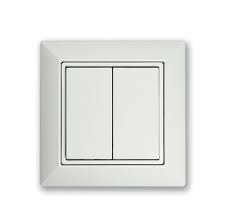 NVC N/HBSENS/EWSDB Hubsense Easyfit Wall Switch Double Button