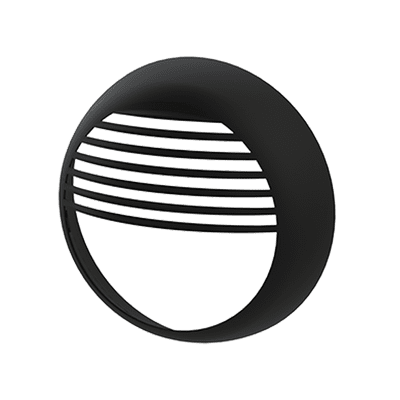 Ovia Lighting OEO3BK Half Louver Bezel For Evo Orb Matt Black