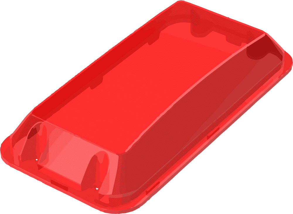 Ovia Lighting OR5RD Rectangular LED Bulkhead Diffuser Red