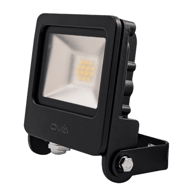 Ovia Lighting OV10110BKWW 10W LED Floodlight 3K Black IP65