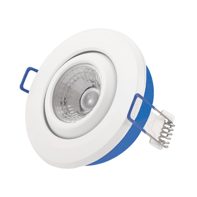 Ovia Lighting OV5705WH5WD 5.5W LED IP54 Adjustable Downlight With External Flow Driver - 2700K