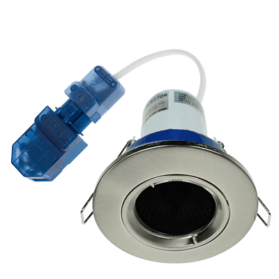 Ovia Lighting OVGU300SC 240v Cast Fire Rated IP20 Fixed Downlight Satin Chrome