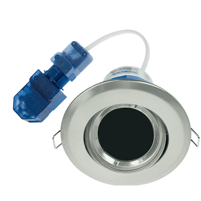 Ovia Lighting OVGU305SC 240v Cast Fire Rated IP20 Adjustable Downlight Satin Chrome