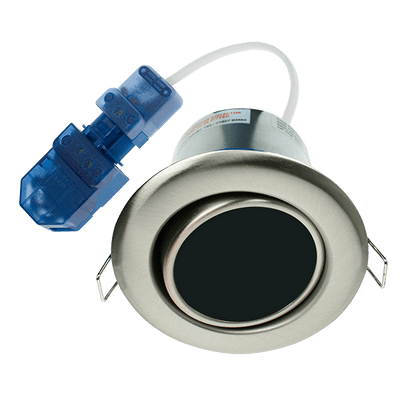Ovia Lighting OVGU320SC 240v Fire Rated IP20 Adjustable Downlight Satin Chrome