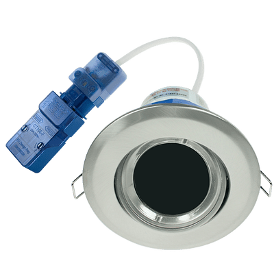 Ovia Lighting OVGU705SC 240v Cast Fire Rated IP20 Adjustable Downlight Satin Chrome