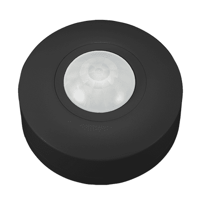 Ovia Lighting OVPIR005BK 240v Surface Mounted 360 Deg Compact PIR IP44 Black