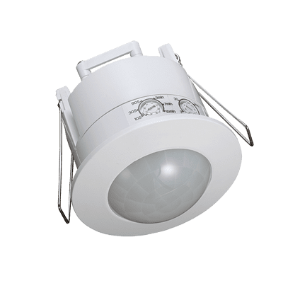 Ovia Lighting OVPIR008WH 240v Recessed 360 Deg Flush PIR IP20 White