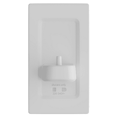 ProofVision PV12P Single Toothbrush Charging Unit With Shaver Socket White