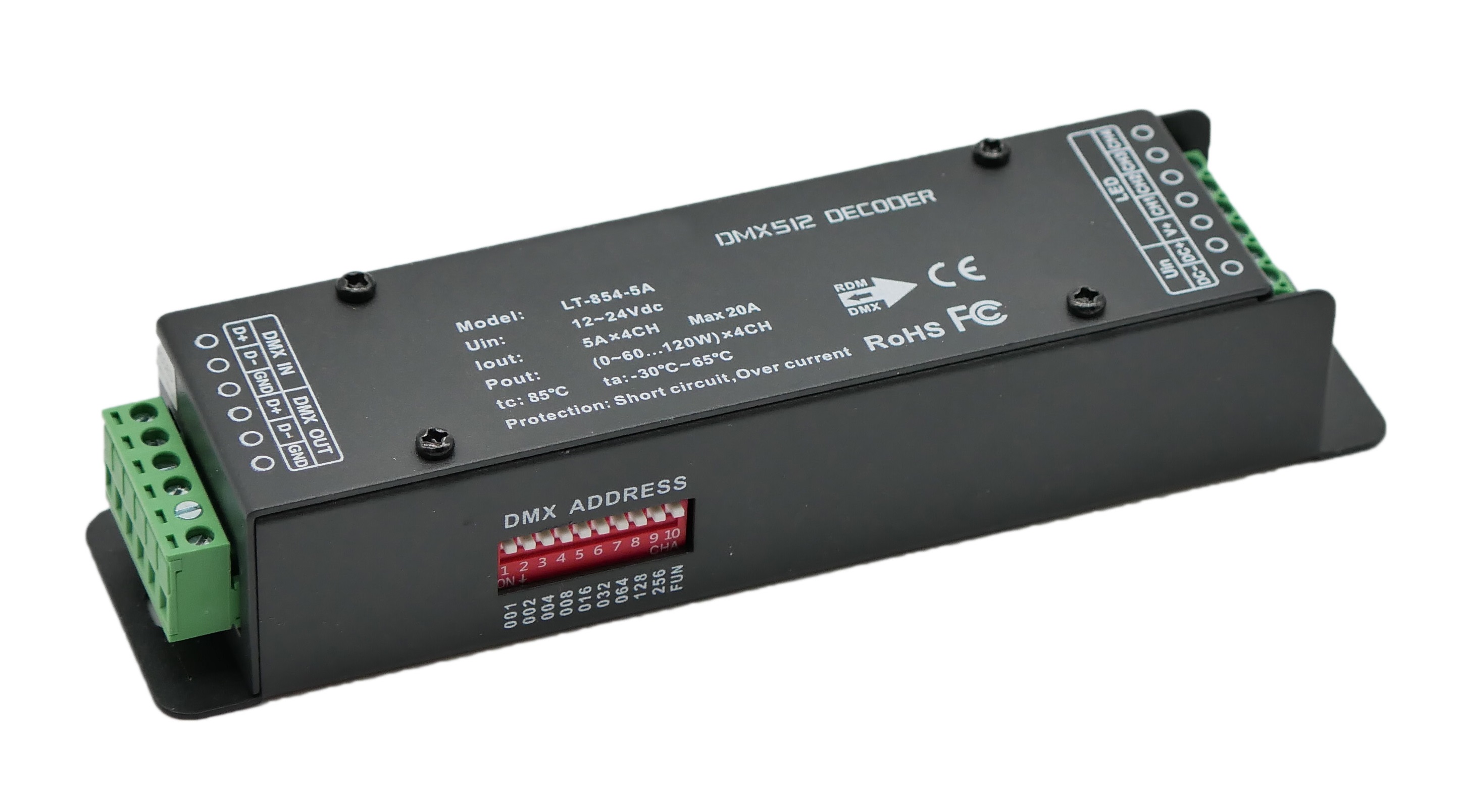 Robus LT-854-5A Dmx 512 Decoder 4 Channel CV