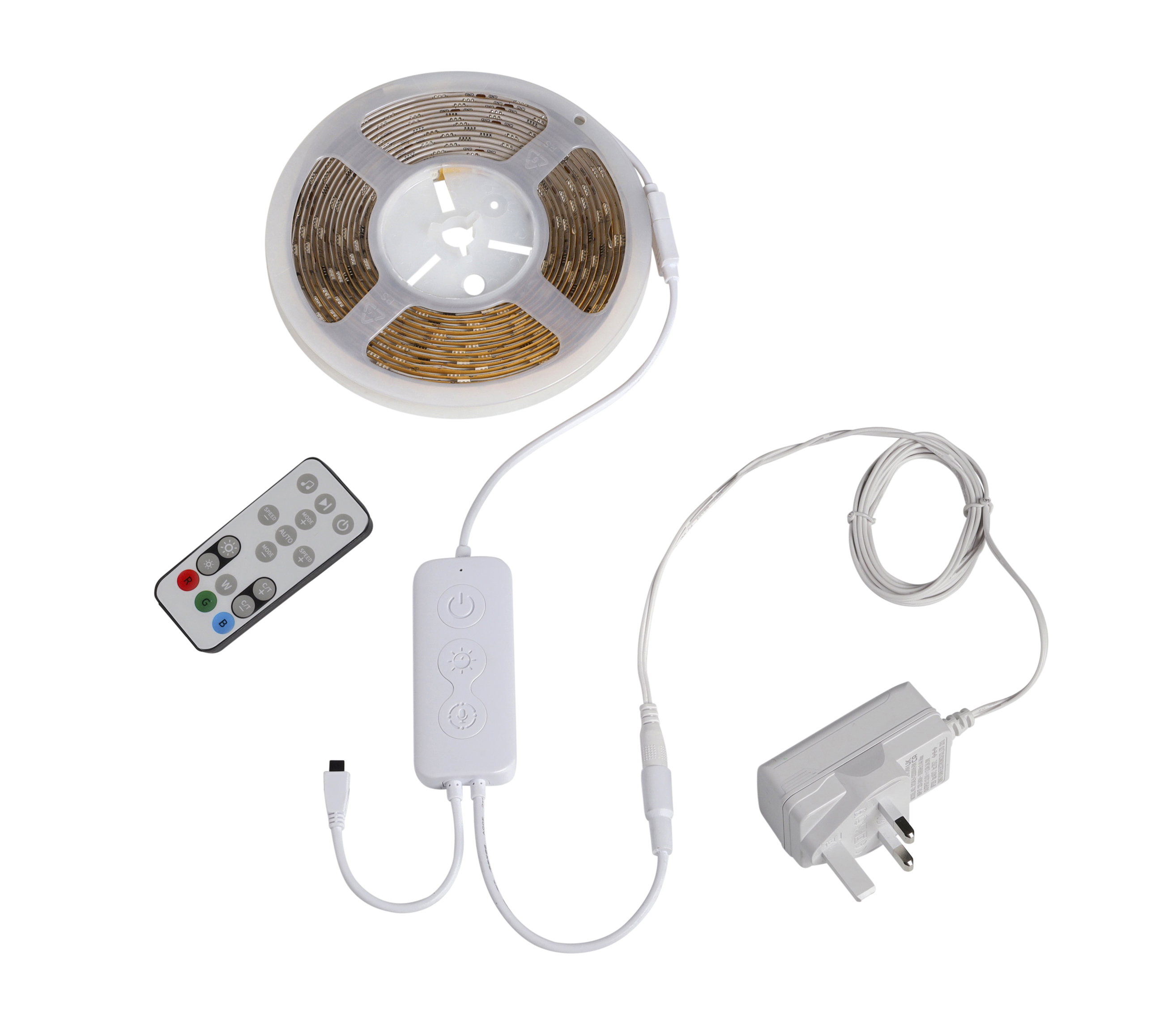 Robus R5MSIK-RGBD Pulse Connect 5m Digital LED Strip Kit RGB IP20