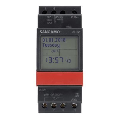Sangamo 25162 Din Rail 2 Module 1ch Yearly Time Switch