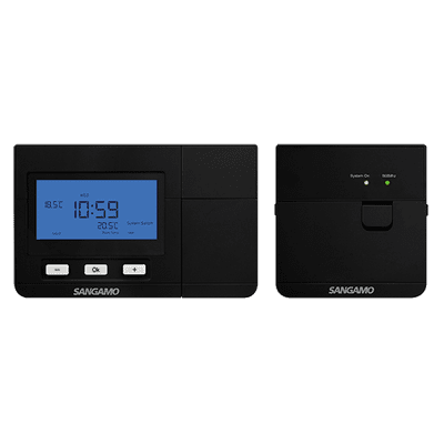 Sangamo CHPRSTATDPRFB Choice Plus Room Thermostat Digital Black Wireless Programmable