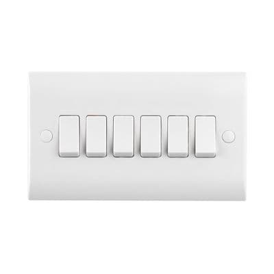 Saxby CE106 Curved Edge 10AX 6G 2-Way Switch